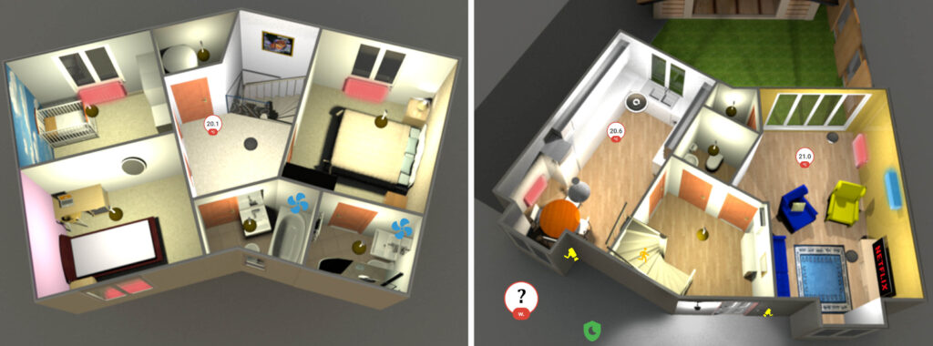 Smart Home Interactive 3D Floor Plan